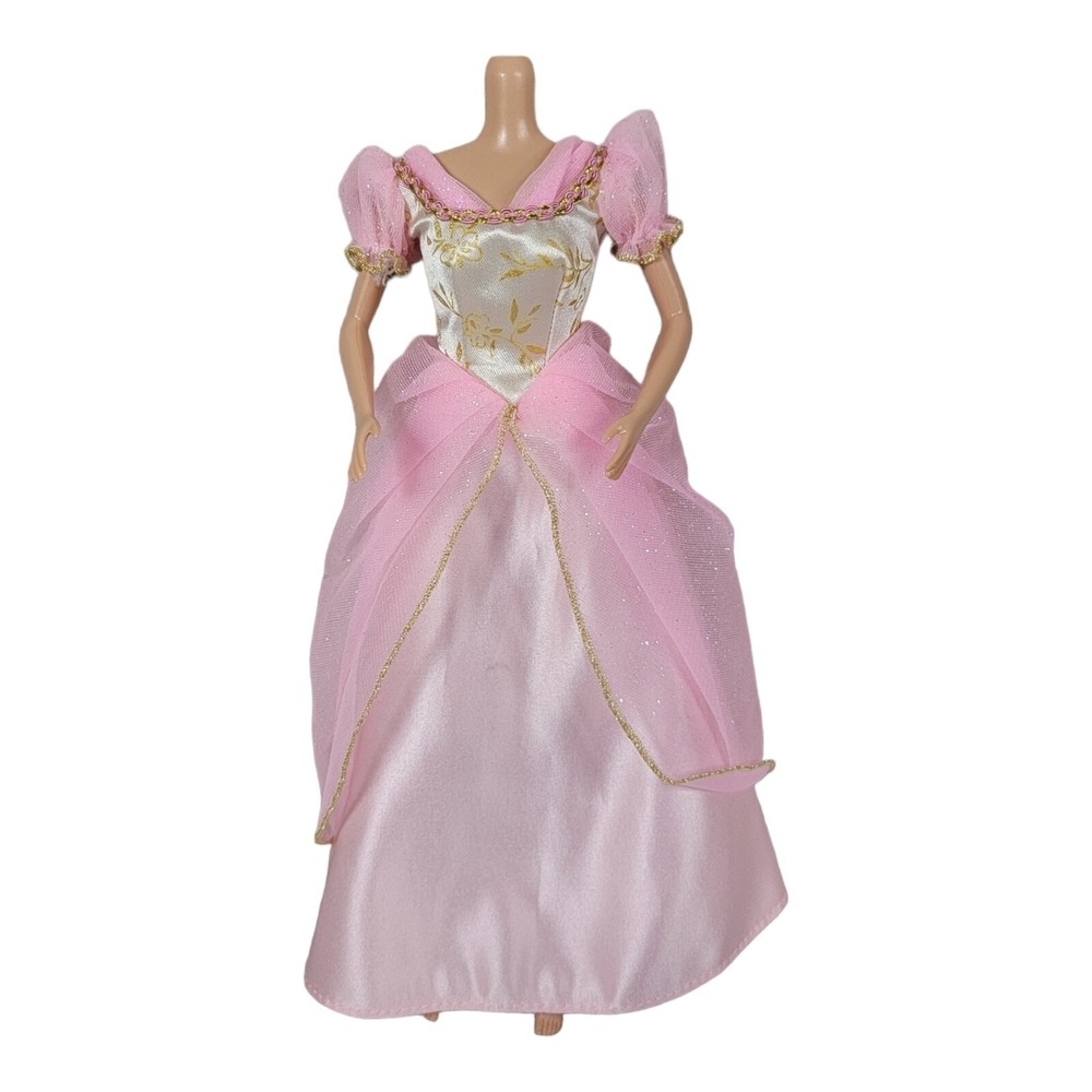 Princess Barbie Pink Gown Dress Only Vtg 90s Special Edition Avon Dolls